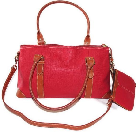 Dooney & Bourke Domed Satchel and Wristlet Red - Picture 2 of 8